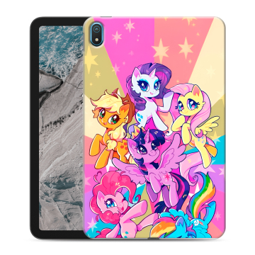 Силиконовый чехол на Nokia T20 с принтом My little pony Дружба чудо