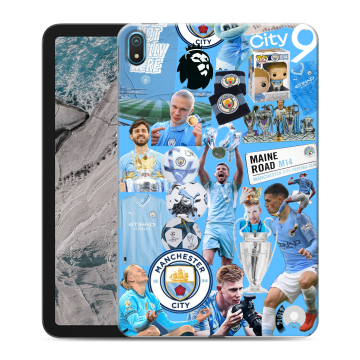 Силиконовый чехол на Nokia T20 с принтом Man City Манчестер Сити