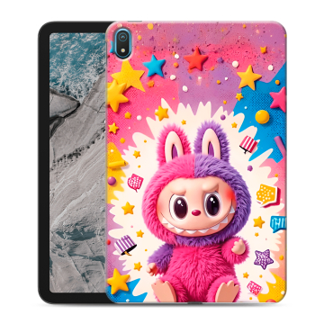 Силиконовый чехол на Nokia T20 с принтом Labubu Лабубу