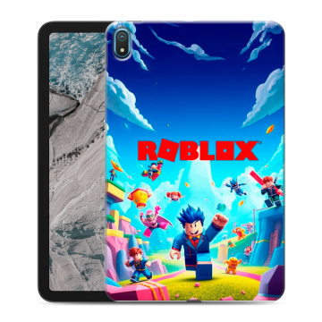 Силиконовый чехол на Nokia T20 с принтом Roblox Роблокс