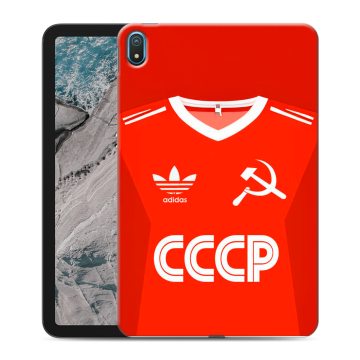 Силиконовый чехол на Nokia T20 с принтом Флаг Герб СССР