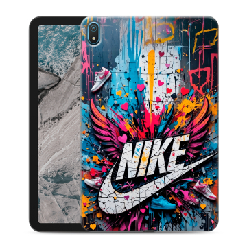 Силиконовый чехол на Nokia T20 с принтом Nike Найк