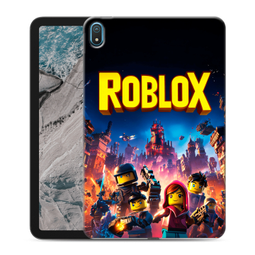 Силиконовый чехол на Nokia T20 с принтом Roblox Роблокс