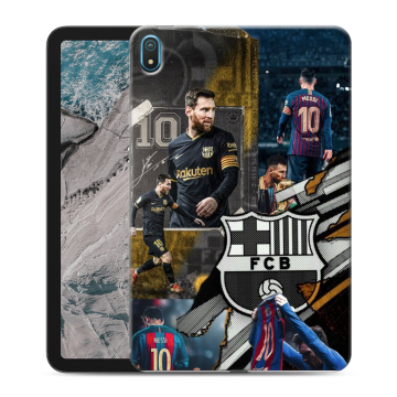 Силиконовый чехол на Nokia T20 с принтом Messi Barcelona