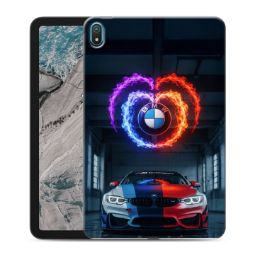 Силиконовый чехол на Nokia T20 с принтом BMW БМВ