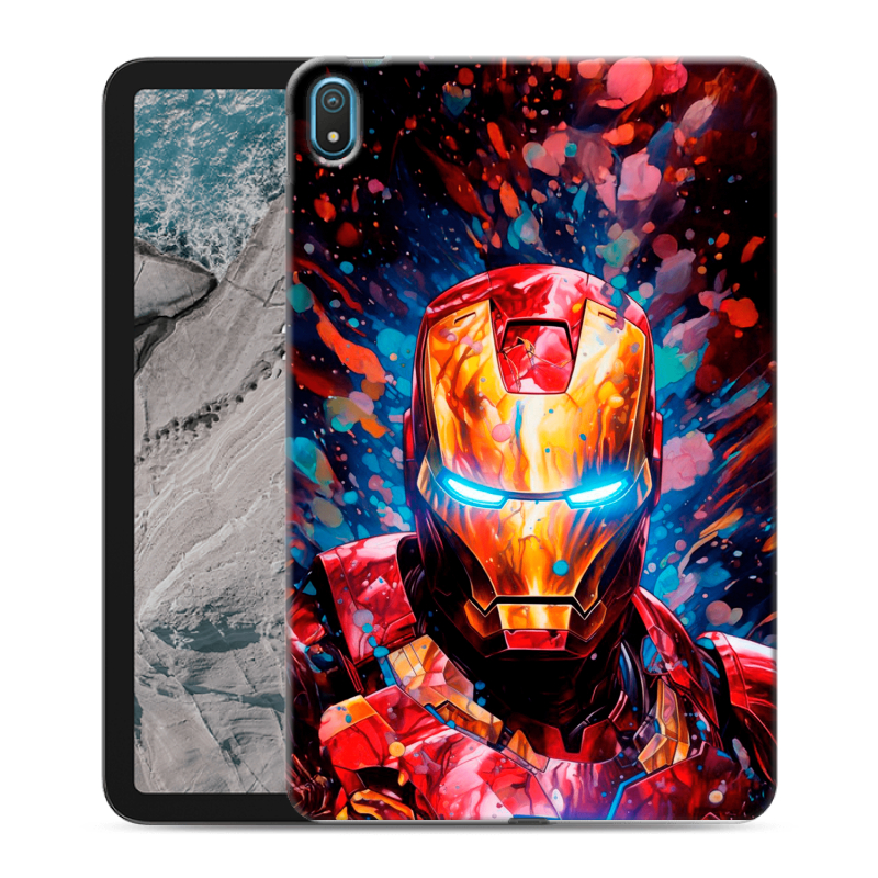 Силиконовый чехол на Nokia T20 с принтом Железный человек Ironman Силиконовый чехол на Nokia T20 с принтом Железный человек Ironman