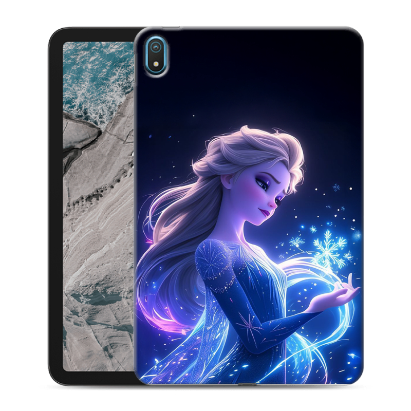 Силиконовый чехол на Nokia T20 с принтом Холодное сердце Frozen Силиконовый чехол на Nokia T20 с принтом Холодное сердце Frozen