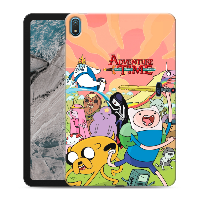 Силиконовый чехол на Nokia T20 с принтом Adventure time Время приключений Силиконовый чехол на Nokia T20 с принтом Adventure time Время приключений