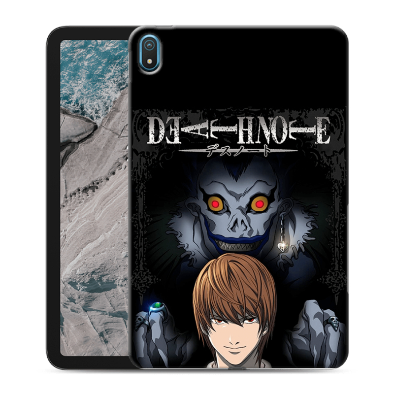 Силиконовый чехол на Nokia T20 с принтом Death note Тетрадь смерти Силиконовый чехол на Nokia T20 с принтом Death note Тетрадь смерти
