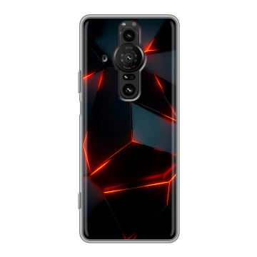 Силиконовый противоударный чехол на Sony Xperia Pro-I с принтом Яркие абстракции Силиконовый противоударный чехол на Sony Xperia Pro-I с принтом Яркие абстракции
