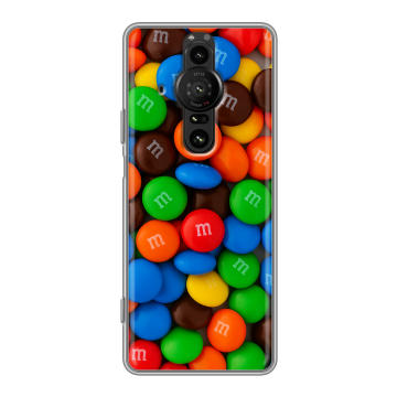 Силиконовый противоударный чехол на Sony Xperia Pro-I с принтом Конфеты Силиконовый противоударный чехол на Sony Xperia Pro-I с принтом Конфеты