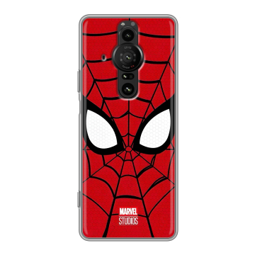 Силиконовый противоударный чехол на Sony Xperia Pro-I с принтом человек паук spiderman