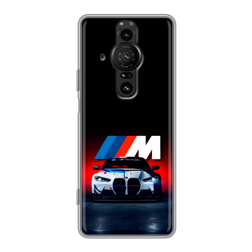 Силиконовый противоударный чехол на Sony Xperia Pro-I с принтом БМВ BMW