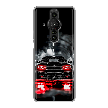 Силиконовый противоударный чехол на Sony Xperia Pro-I с принтом BMW БМВ