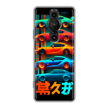 Силиконовый противоударный чехол на Sony Xperia Pro-I с принтом машины тачки Силиконовый противоударный чехол на Sony Xperia Pro-I с принтом машины тачки