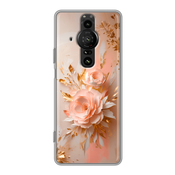Силиконовый противоударный чехол на Sony Xperia Pro-I с принтом женский Силиконовый противоударный чехол на Sony Xperia Pro-I с принтом женский