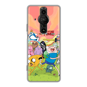 Силиконовый противоударный чехол на Sony Xperia Pro-I с принтом Adventure time Время приключений Силиконовый противоударный чехол на Sony Xperia Pro-I с принтом Adventure time Время приключений
