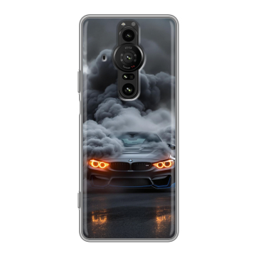 Силиконовый противоударный чехол на Sony Xperia Pro-I с принтом BMW БМВ