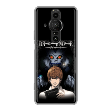 Силиконовый противоударный чехол на Sony Xperia Pro-I с принтом Death note Тетрадь смерти Силиконовый противоударный чехол на Sony Xperia Pro-I с принтом Death note Тетрадь смерти