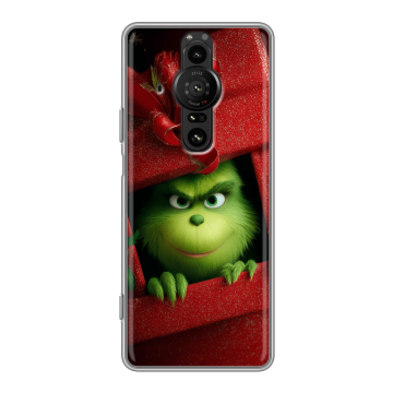 Силиконовый противоударный чехол на Sony Xperia Pro-I с принтом Новый год Силиконовый противоударный чехол на Sony Xperia Pro-I с принтом Новый год