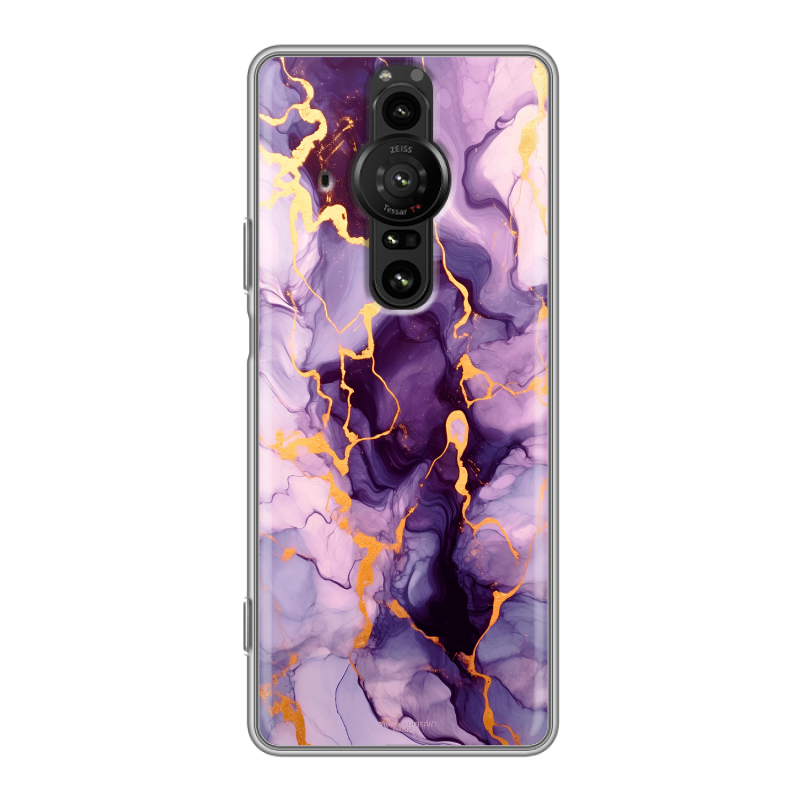 Силиконовый противоударный чехол на Sony Xperia Pro-I с принтом Мрамор Силиконовый противоударный чехол на Sony Xperia Pro-I с принтом Мрамор