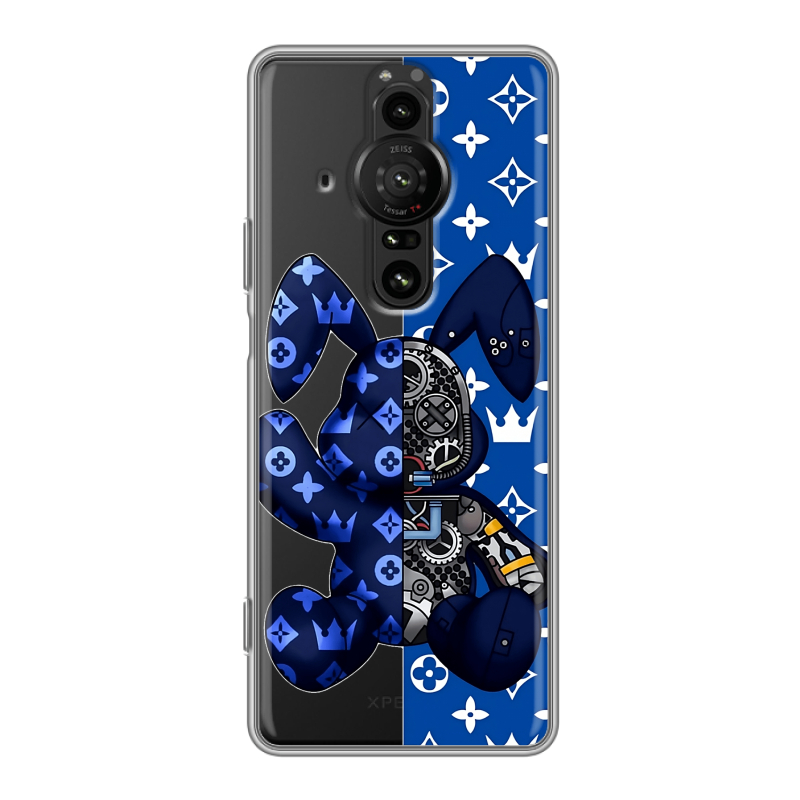 Силиконовый противоударный чехол на Sony Xperia Pro-I с принтом Луи робот Силиконовый противоударный чехол на Sony Xperia Pro-I с принтом Луи робот