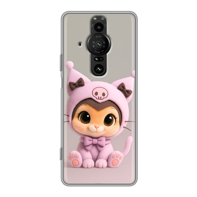 Силиконовый противоударный чехол на Sony Xperia Pro-I с принтом Куроми Kuromi Силиконовый противоударный чехол на Sony Xperia Pro-I с принтом Куроми Kuromi