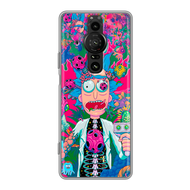 Силиконовый противоударный чехол на Sony Xperia Pro-I с принтом Рик и Морти Rick Morty Силиконовый противоударный чехол на Sony Xperia Pro-I с принтом Рик и Морти Rick Morty