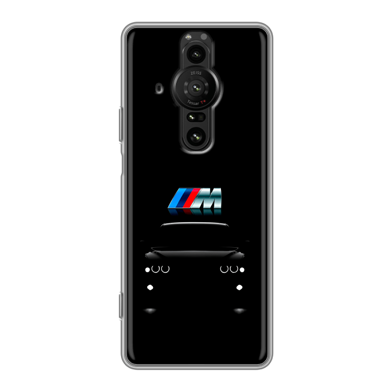Силиконовый противоударный чехол на Sony Xperia Pro-I с принтом БМВ BMW Силиконовый противоударный чехол на Sony Xperia Pro-I с принтом БМВ BMW