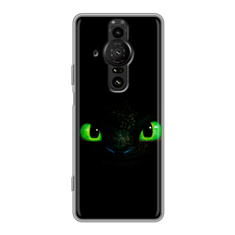 Силиконовый противоударный чехол на Sony Xperia Pro-I с принтом Как приручить дракона Силиконовый противоударный чехол на Sony Xperia Pro-I с принтом Как приручить дракона