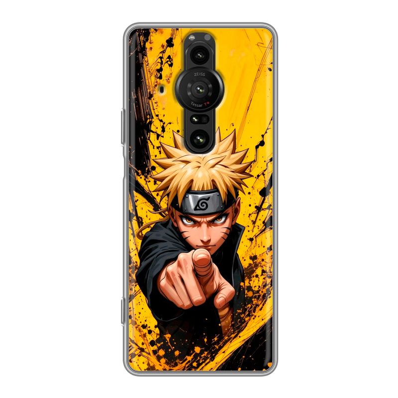 Силиконовый противоударный чехол на Sony Xperia Pro-I с принтом Naruto Наруто Силиконовый противоударный чехол на Sony Xperia Pro-I с принтом Naruto Наруто