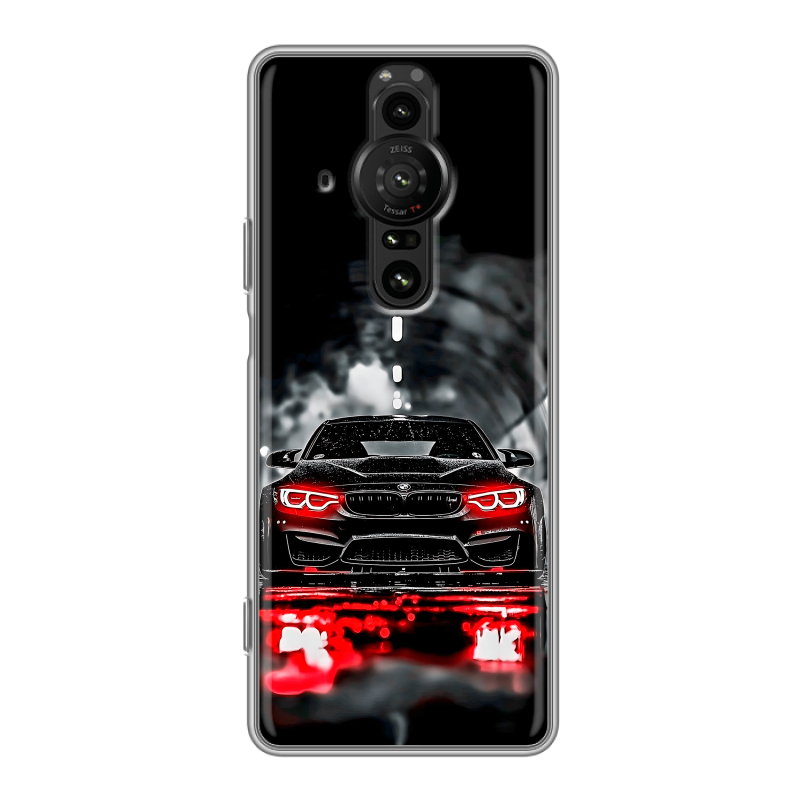 Силиконовый противоударный чехол на Sony Xperia Pro-I с принтом BMW БМВ Силиконовый противоударный чехол на Sony Xperia Pro-I с принтом BMW БМВ
