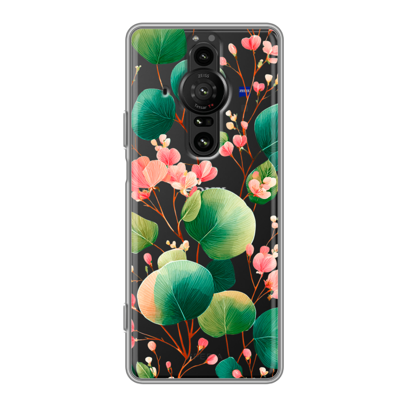 Силиконовый противоударный чехол на Sony Xperia Pro-I с принтом женский Силиконовый противоударный чехол на Sony Xperia Pro-I с принтом женский