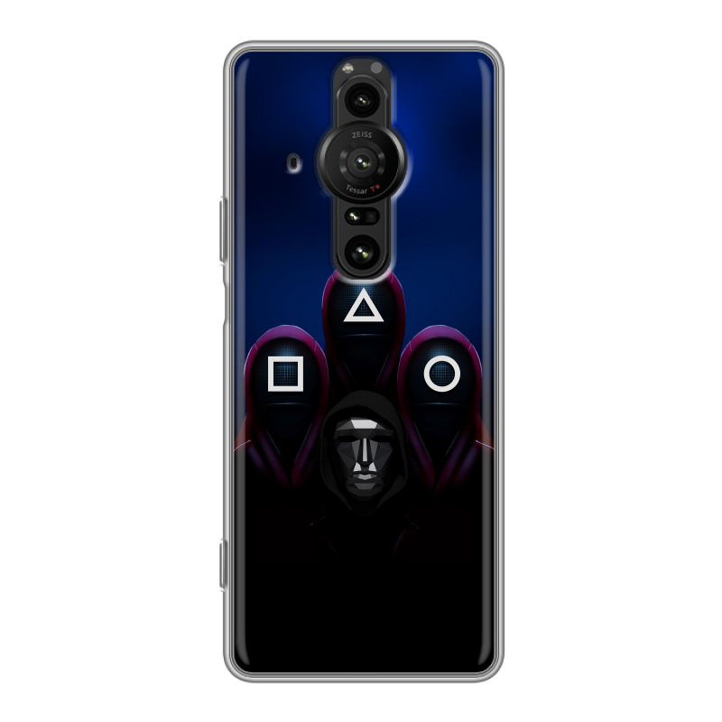 Силиконовый противоударный чехол на Sony Xperia Pro-I с принтом Игра Кальмара Силиконовый противоударный чехол на Sony Xperia Pro-I с принтом Игра Кальмара
