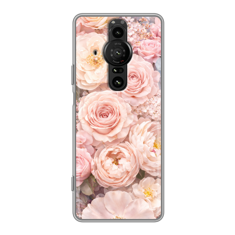 Силиконовый противоударный чехол на Sony Xperia Pro-I с принтом женский Силиконовый противоударный чехол на Sony Xperia Pro-I с принтом женский