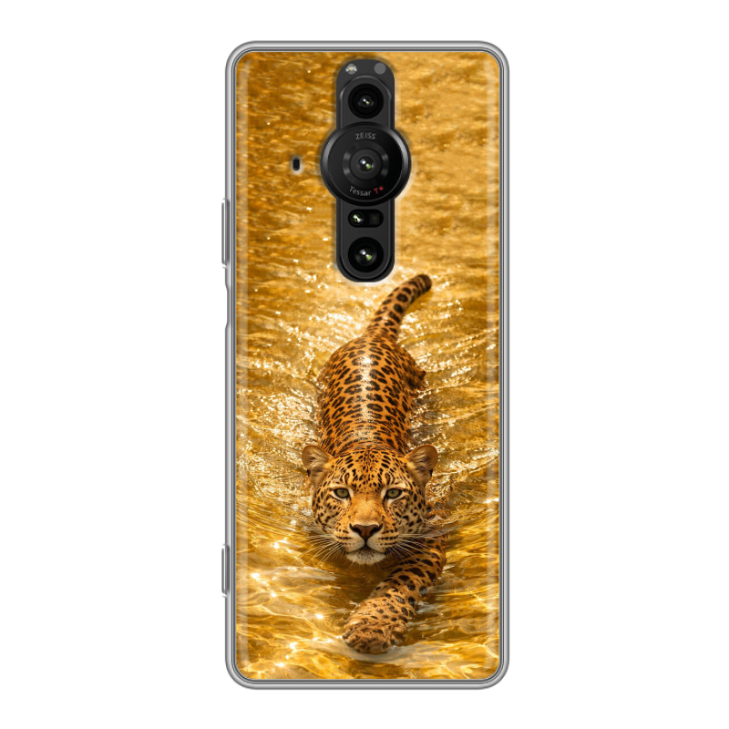 Силиконовый противоударный чехол на Sony Xperia Pro-I с принтом женский Силиконовый противоударный чехол на Sony Xperia Pro-I с принтом женский