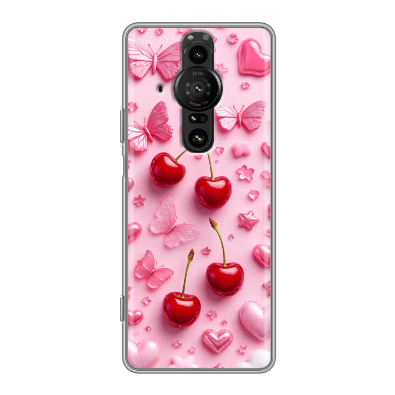 Силиконовый противоударный чехол на Sony Xperia Pro-I с принтом для девочек Силиконовый противоударный чехол на Sony Xperia Pro-I с принтом для девочек