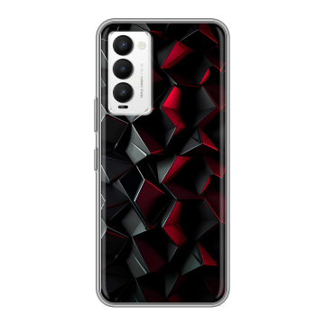 Силиконовый противоударный чехол на Tecno Camon 18 с принтом Абстракция Силиконовый противоударный чехол на Tecno Camon 18 с принтом Абстракция
