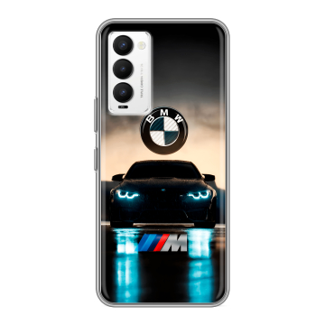 Силиконовый противоударный чехол на Tecno Camon 18 с принтом БМВ BMW Силиконовый противоударный чехол на Tecno Camon 18 с принтом БМВ BMW