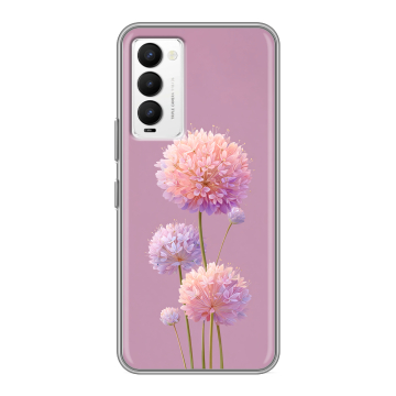 Силиконовый противоударный чехол на Tecno Camon 18 с принтом Цветы Силиконовый противоударный чехол на Tecno Camon 18 с принтом Цветы