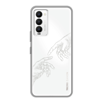 Силиконовый противоударный чехол на Tecno Camon 18 с принтом Сотворение мира Силиконовый противоударный чехол на Tecno Camon 18 с принтом Сотворение мира