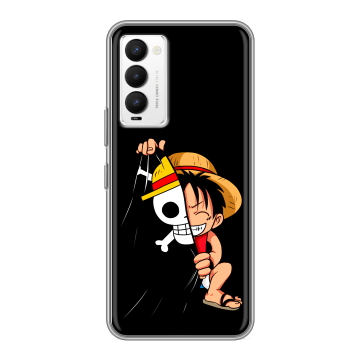 Силиконовый противоударный чехол на Tecno Camon 18 с принтом One Piece Ван Пис Силиконовый противоударный чехол на Tecno Camon 18 с принтом One Piece Ван Пис