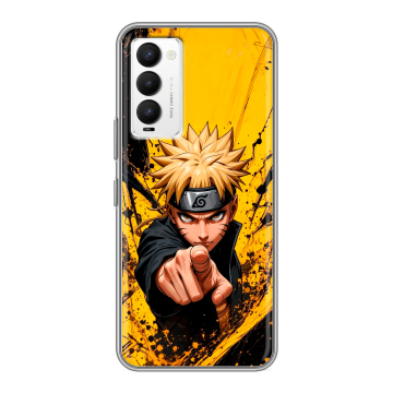 Силиконовый противоударный чехол на Tecno Camon 18 с принтом Naruto Наруто Силиконовый противоударный чехол на Tecno Camon 18 с принтом Naruto Наруто