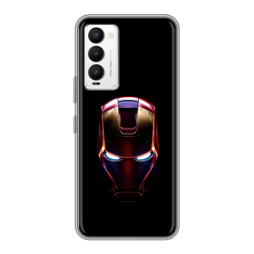 Силиконовый противоударный чехол на Tecno Camon 18 с принтом IronMan Железный человек