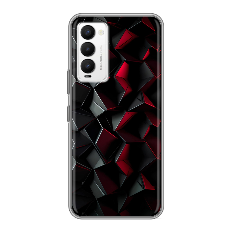 Силиконовый противоударный чехол на Tecno Camon 18 с принтом Абстракция Силиконовый противоударный чехол на Tecno Camon 18 с принтом Абстракция