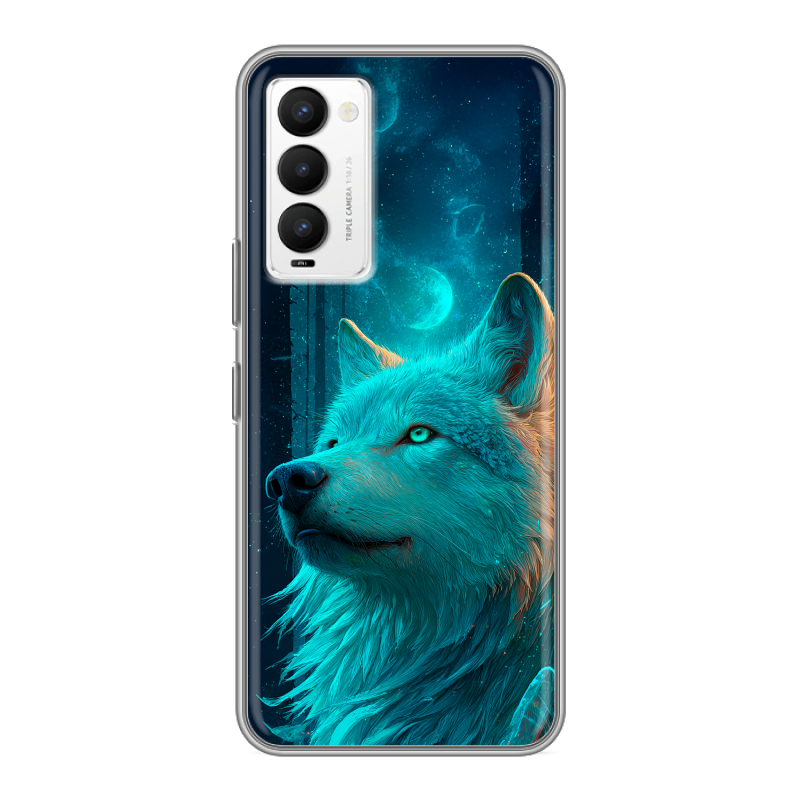 Силиконовый противоударный чехол на Tecno Camon 18 с принтом бабочки саккура Силиконовый противоударный чехол на Tecno Camon 18 с принтом бабочки саккура