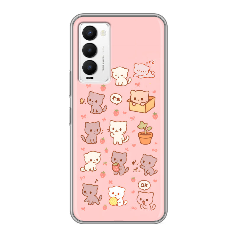 Силиконовый противоударный чехол на Tecno Camon 18 с принтом Hello Kitty Хелоу Кити Силиконовый противоударный чехол на Tecno Camon 18 с принтом Hello Kitty Хелоу Кити