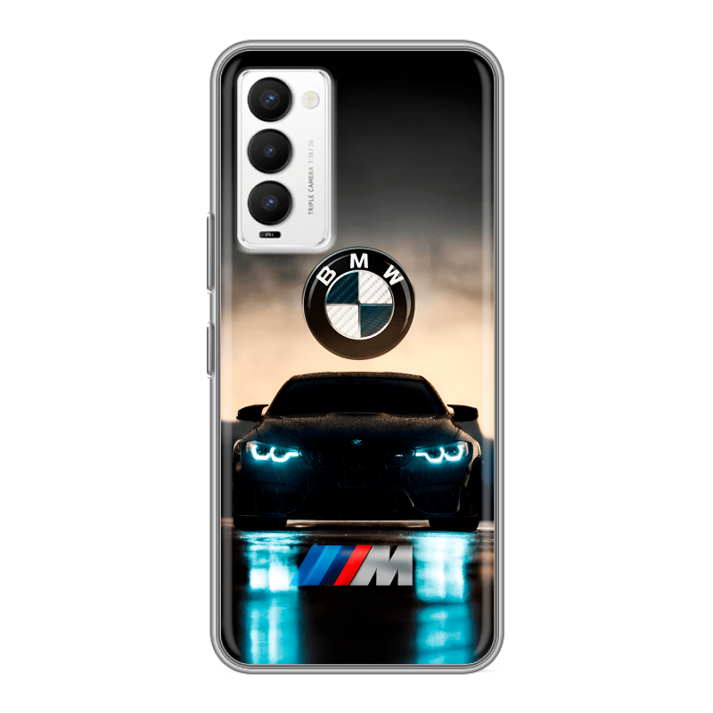 Силиконовый противоударный чехол на Tecno Camon 18 с принтом БМВ BMW Силиконовый противоударный чехол на Tecno Camon 18 с принтом БМВ BMW
