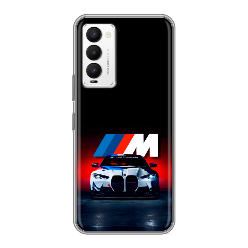 Силиконовый противоударный чехол на Tecno Camon 18 с принтом БМВ BMW Силиконовый противоударный чехол на Tecno Camon 18 с принтом БМВ BMW