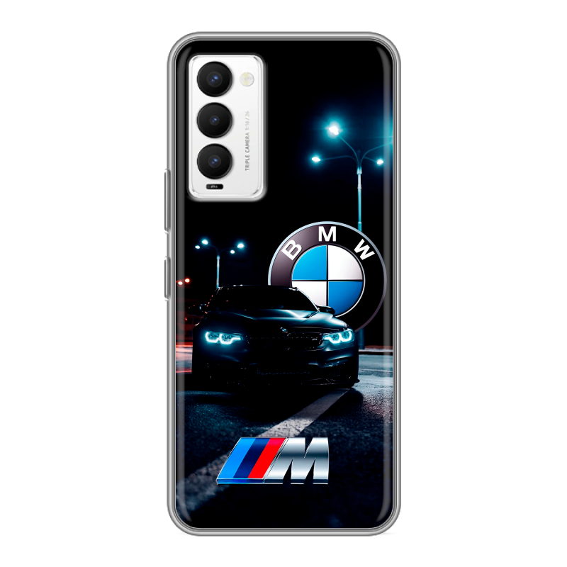 Силиконовый противоударный чехол на Tecno Camon 18 с принтом БМВ BMW Силиконовый противоударный чехол на Tecno Camon 18 с принтом БМВ BMW